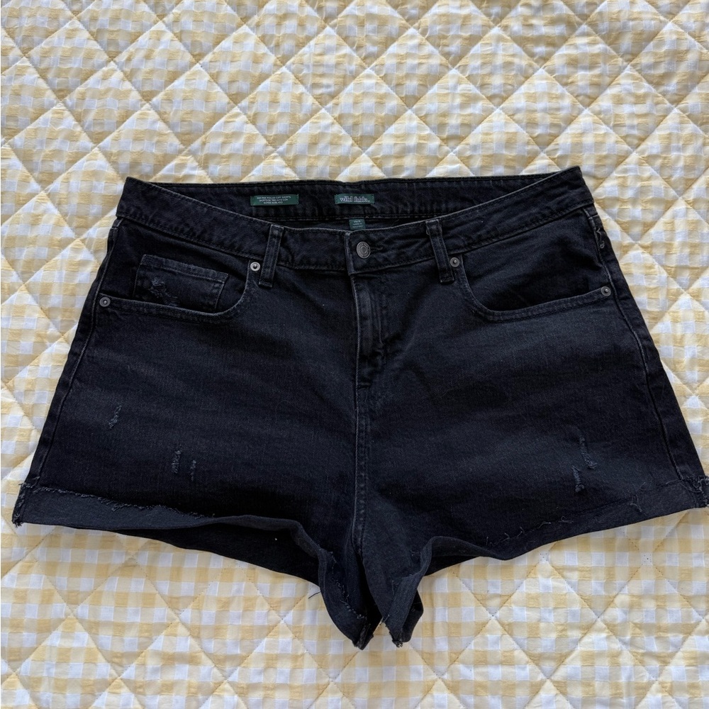 Wild Fable Black Denim Shorts Size 14